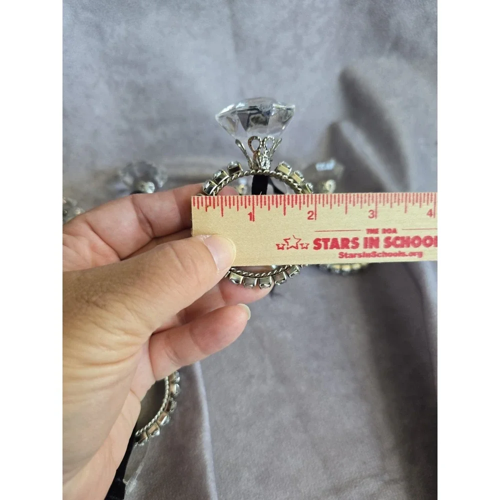 6 Pier 1 Engagement Ring Style Christmas Ornament Diamond Like Design Flaws